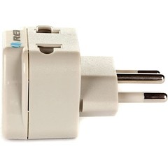 US to Brazil Plug Adapter – Type N Travel Adapter for Brazil – Universal 2 in…
