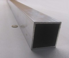 6061 T6 Aluminum Square Tube 2.50″ Square x 1/8″ Wall x 72″