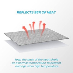 Thickness Car Heat Shield Barrier Heat Reflective Adhesive Backed Aluminum Cloth