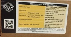 ZOOMLOCK PZK-90E4-HNBR BRAZE-FREE 1/4″ 90° REFRIG. ELBOW 10/PK 770600