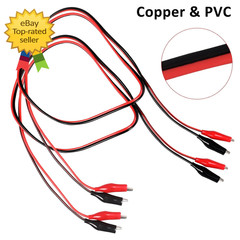 4 Groups 1M Alligator Clips Test Leads Jumper Wires for Electrical Testing