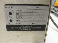 Spellman RHR3N10 high voltage DC supply 0-30 KVDC power supply