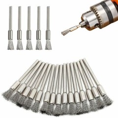US 45X Wire Wheel Brushes Set Stainless Steel Die Drinder For Dremel Rotary Tool