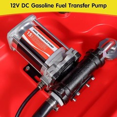 Portable 48 Gallon (180 Liter) Fuel Tank With 12V Fuel transfer pump 15GPM