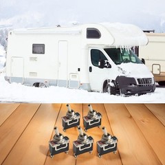 5X Toggle SWITCH ON/OFF Heavy Duty 15A 250V SPST 2 Terminal Car Boat* Waterproof