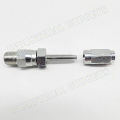 (2) Parker Field Attachable Fittings for HLB Hose 1/8″ NPT Male Swivel 213BU-2-2