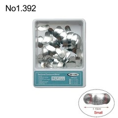 100 Pcs Dental Sectional Contoured Metal Matrices Refill Matrix Band Ledge 35um