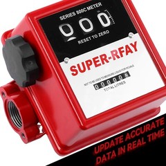 Fuel Flow Meter 1 Inch 1″ Outlet Liter Litre Unit Fuel Transfer Pump Measure NEW
