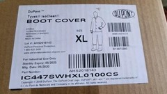 4 Pair DuPont XL Boot Cover IsoClean Tyvek IC447SWHXL0100CS 30J233 Exp 5/25
