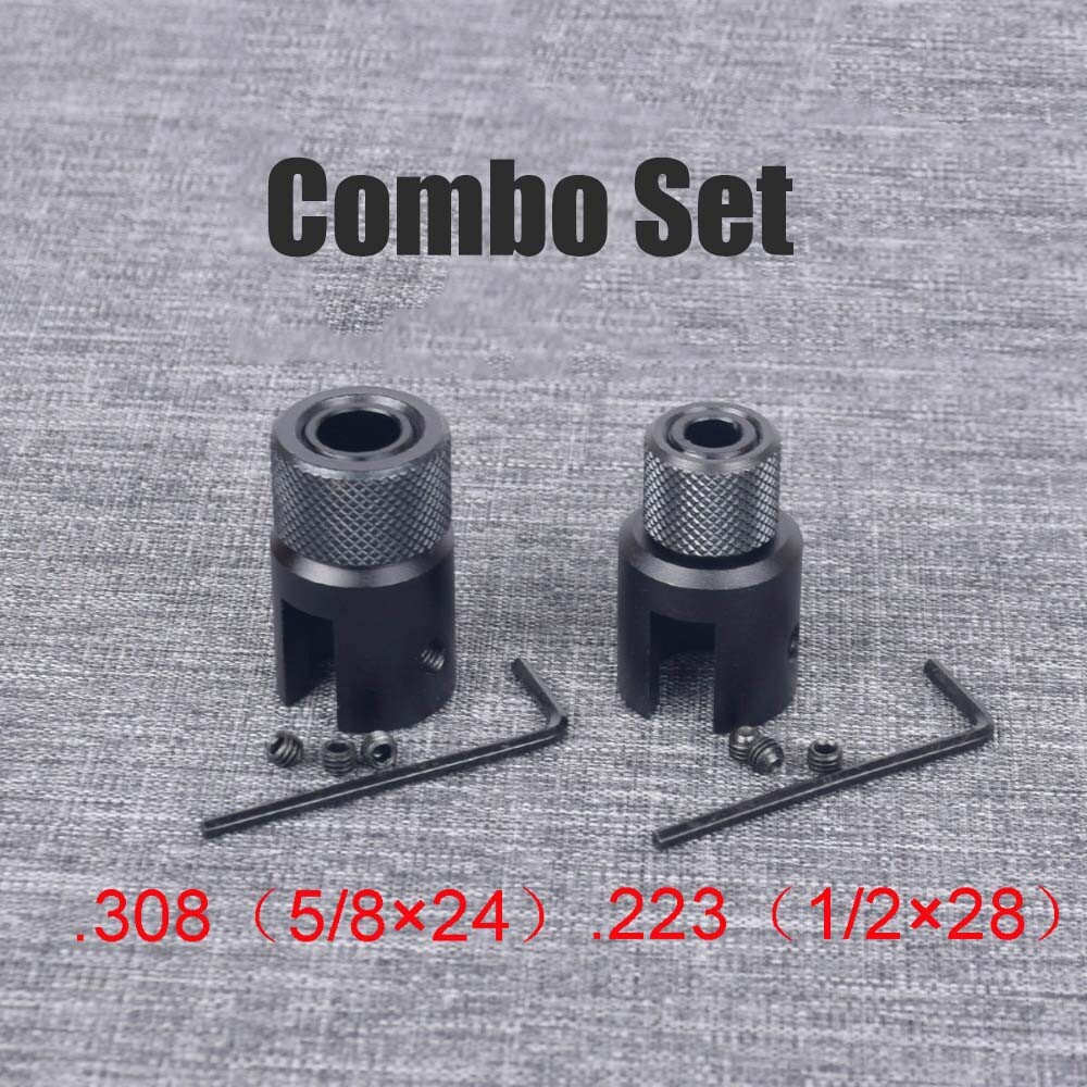 Ruger 1022 10-22 Muzzle Brake Adapter 1/2-28 & 5/8-24 Thread Combo TPI .223 .308