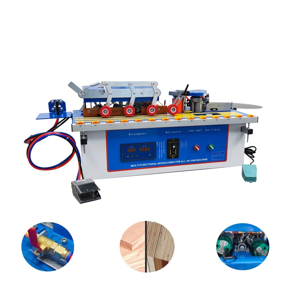 Integrated Edge Trimming Banding Machine for Straight And Curved Edges 0-6m/min