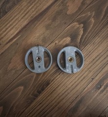 Set of 2 Whip Mix Dental Articulator Metal Mounting Plates 005057 FAST SHIP