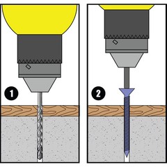 TorqueMaster Blue Ruspert Star Drive Pan Head Masonry Screws 1/4″ x 3-3/4″ Concr