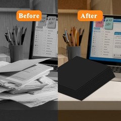 100 PCS Black Heavyweight TwoPocket Letter Size Paper File Folder School Office