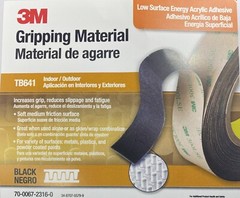 3M Gripping Tape # TB641, Black, 1 in x 15 ft