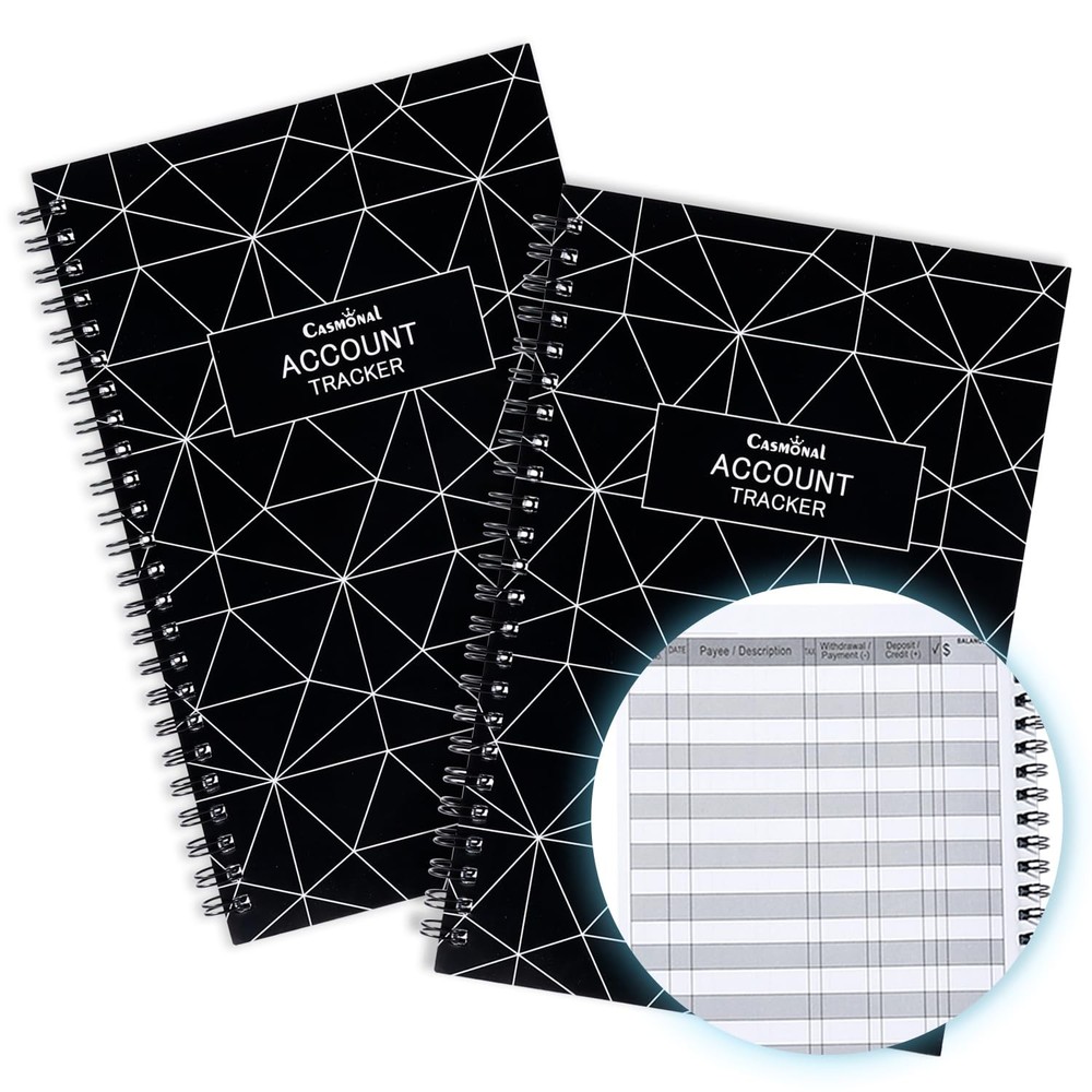 A6 Big Checkbook Register, Check Registers for Personal, Check Book Register