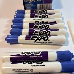 Lot of Vintage 2000 Expo Dry Erase Sanford Marker Purple 83000 USA Smells