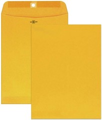 Envelopes, 9″ x 12″, Clasp Closure, Brown Kraft All-Purpose 24-lb Paper Maili…