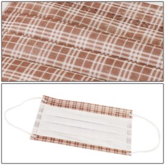 [50 Pcs] 3-Ply Stylish Disposable Face Masks Non-Medical Surgical Earloop Cover