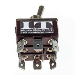 IndusTec 20A Toggle – Switch TPDT 2 Pos Maintained 9 pin Quick Plug Latching 12V