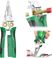 8In1 Wire Stripper Twister for Cutting and Pulling Wires, Cable Scissors,Voltage