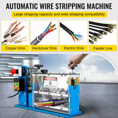 370W Automatic Wire Stripping Machine Cable Peeler 1.5-38mm Copper Recycle Tool