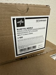 Medline #SYR110021 Blunt Fill Needles (100PC BOX) 18 Gauge x 1” Length