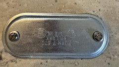 New Killark Form 7 570 Steel Conduit Body Covers 1-1/2″ “Rain Tight” OEM NEW!