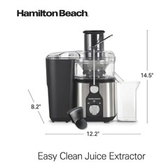 Hamilton Beach Easy Clean Juicer, Juice Extractor, Easy Sweep Cleaning Tool