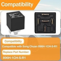 Automotive Relay (Pack of 4) – 12VDC 50AMP 5-Pin Relay Quic Number of Items: 4