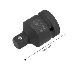 2pcs Impact Socket Adapter and Reducer 3/4″ Female to 1/2″ Male Cr-Mo