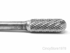 SC3LD Cylindrical Tungsten Carbide Burr Bur Cutting Tool Die Grinder Bit 1/4″