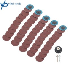 50× 60 Grit 2″ roll Lock Quick Change Discs Set Sanding Discs Maximum 23,000 RPM
