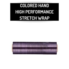 Cast Hand Stretch Wrap 18″ x 1500 Ft 256 Rolls Tinted Purple Plastic Shrink Film