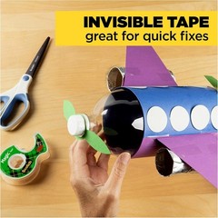 Scotch Invisible Matte Finish Magic Tape with Dispensers 3/4 Inches x 300 Inches