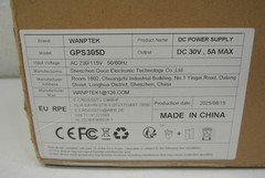 Wanptek GPS305D Adj Switch DC Power Supply Output 0-30V 0-5A 4 Digits Display