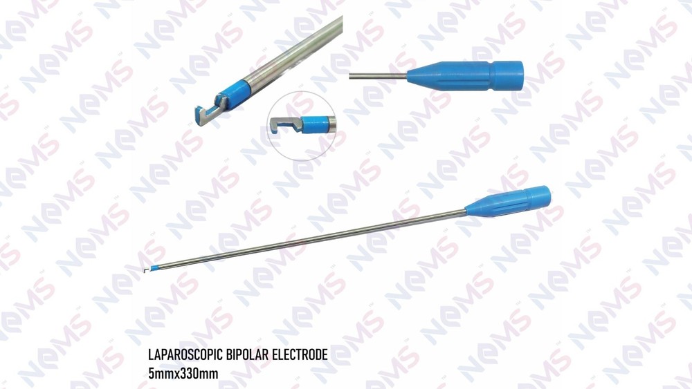 5mmx330mm Laparoscopic Bipolar Electrode L Hook CE Approved Surgical Instruments