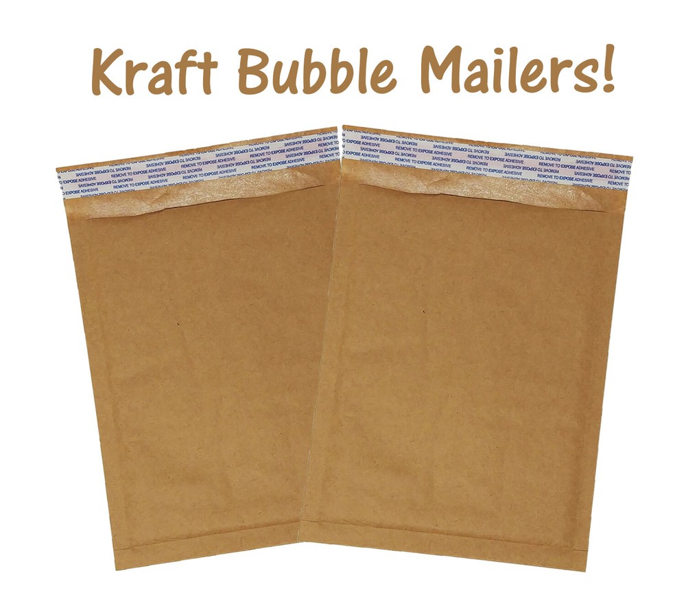 6×10″ Brown Kraft Bubble Mailers Recyclable Padded Shipping Mailing Envelopes!
