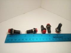5X Pack Maintained Round Red On Off 2 Pins Push Button Power Switch 3A 250V Lot