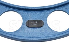 SHARS 6-12″ Outside Micrometer Set W/Interchangeable Anvils Grad .0001″ NEW R}