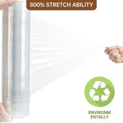 1Ro1l 18″ x 1500′ Feet Black 80 Gauge Pallet Wrap Stretch Film Hand Shrink Wrap