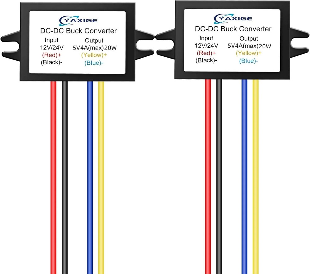 DC 24V to 5V 4A (max) 20W Step-Down Voltage Regulator – Waterproof Step-Down Mod