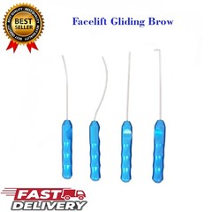 4Pcs Facelift Gliding Brow Lift Dissectors Elevators Forehead Plastic Surgery