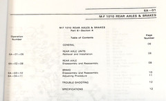 Massey Ferguson 1010 1020 Tractor Service Repair Shop Manual Technical Workshop