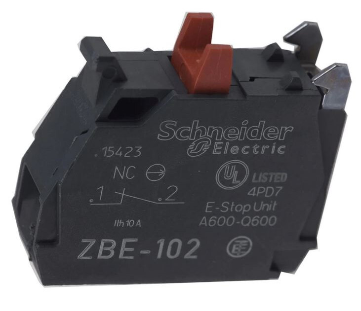Genuine Schneider ZBE-102, N/C Contact Block (NOS)
