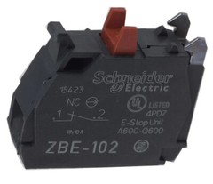 Genuine Schneider ZBE-102, N/C Contact Block (NOS)