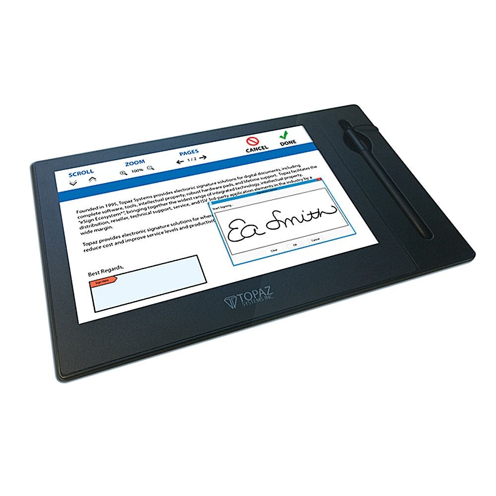 Topaz GemView 10 – Backlight – 1280 x 800 – USB Signature Pad