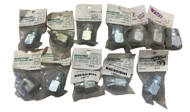 12 Piece Wedge-Pruf Extractor Assortment USA Made