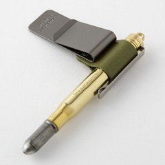 Traveler’s Company TRAVELER’S notebook Pen Holder M Olive Leather Clip
