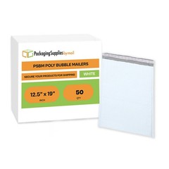 50 Pcs #6 12.5″ x 19″ Poly Bubble Mailers Self Seal Padded Envelopes 12.5 x 19